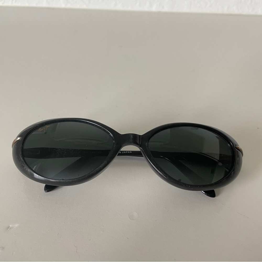 🕶️ Maui Jim MJ-147-02 Cabana Polarized Womens Oval Vintage Sunglasses 🌺￼